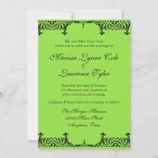 Invitación Boda negra y blanca de Lis Damask