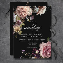 Boda negro de color negro oscuro de Moody Pastel O