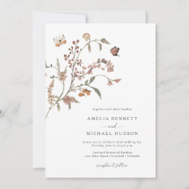 Invitación Boda Neutral Boho