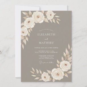 Invitación Boda Neutral Serena Terrosa