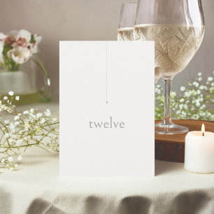 Invitación Boda Neutrales de moda Número de tabla ID de polvo