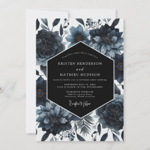 Invitación Boda Nocturna Floral de Marina