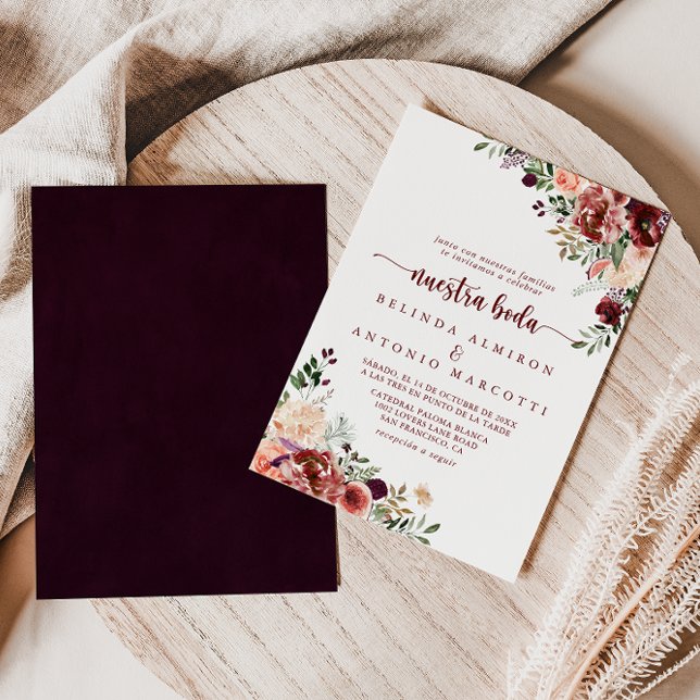 Invitación Boda Nuestra Boda, floral de verano rústico (Subido por el creador)