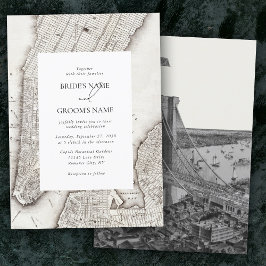 Invitación Boda NYC de destino de Nueva York
