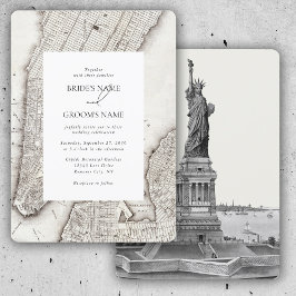 Invitación Boda NYC de destino de Nueva York
