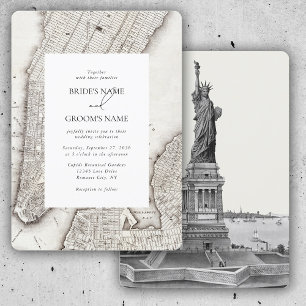 Invitación Boda NYC de destino de Nueva York
