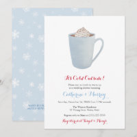 Boda o Baby Shower de Blue Hot Cocoa Mug