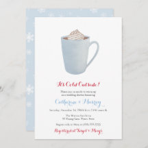 Boda o Baby Shower de Blue Hot Cocoa Mug