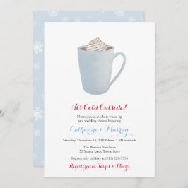Invitación Boda o Baby Shower de Blue Hot Cocoa Mug