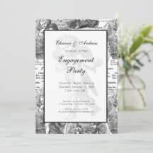 Boda o compromiso Vintage Cupid French Toile