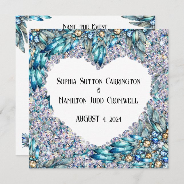 Invitación Boda O cualquier ocasión especial (Anverso / Reverso)