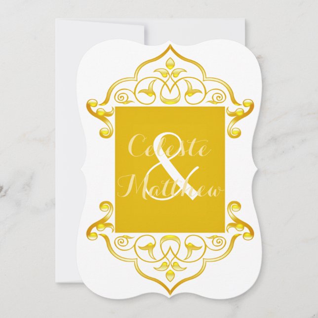 Invitación Boda o Fiesta marroquí persa (Anverso)