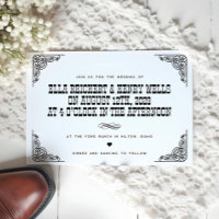 Boda occidental vintage audaz