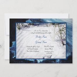 Invitación Boda Océano de arena blanca