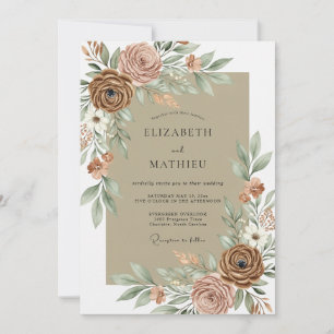 Invitación Boda Orgánica en el Desierto de Arena