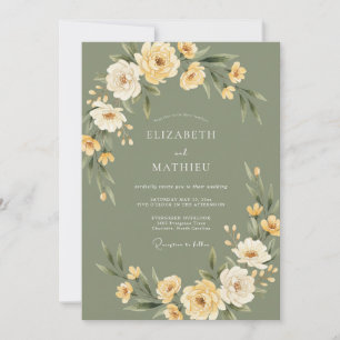 Invitación Boda Orgánica en Prado Verde Salvia