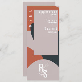 Invitación Boda Orgánico Azul de Terracota