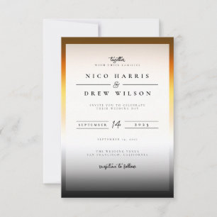 Invitación Boda Orgullo de Oso Elegante