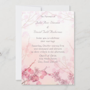 Invitación Boda Orquídea Rosa