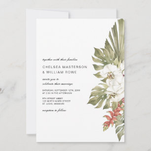 Invitación Boda Orquídea Tropical