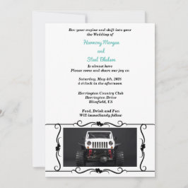 Invitación BODA ORV Black & White GP Off Road 4X4