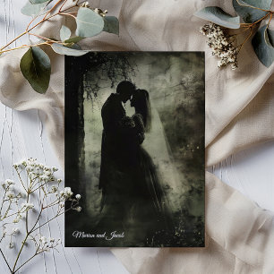 Invitación Boda oscuro Misterioso Gótico