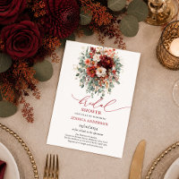 Boda otoñal de flores profundas rojas doradas de B