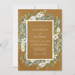 Invitación Boda Otoñal de Gracia Ocre