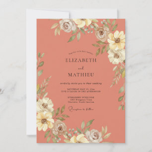 Invitación Boda Otoñal Pastoral de Óxido