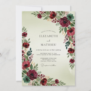 Invitación Boda Otoñal Regia de Borgoña