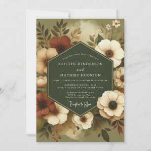 Invitación Boda Otoñal Sage Sienna