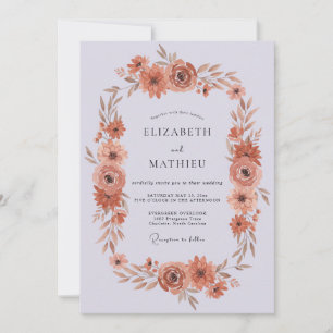 Invitación Boda Otoñal Sublime de Terracota