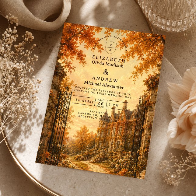 Invitación Boda Otoñal Vintage (Subido por el creador)