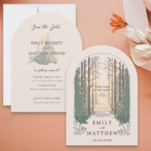 Boda otoño moderna Rustic Elegant Simple Forest