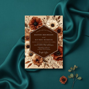 Invitación Boda Otoño Romance de Anémona Siena
