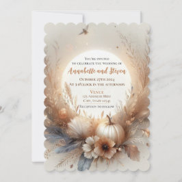 Invitación Boda otoño y otoño