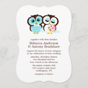 Invitación Boda Owls