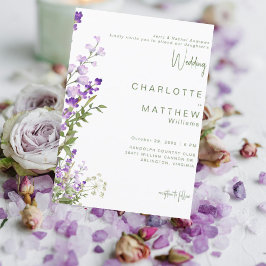 Invitación Boda Padres Lila Foto Casamiento