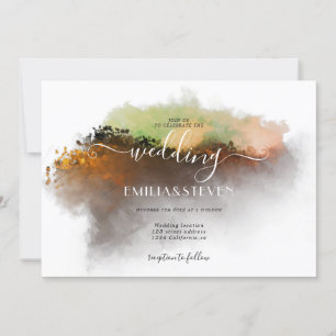 Invitación Boda paisajístico de las Montañas Rocosas del País