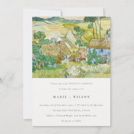 Invitación Boda paisajístico de los Campos Ecológicos Pastel