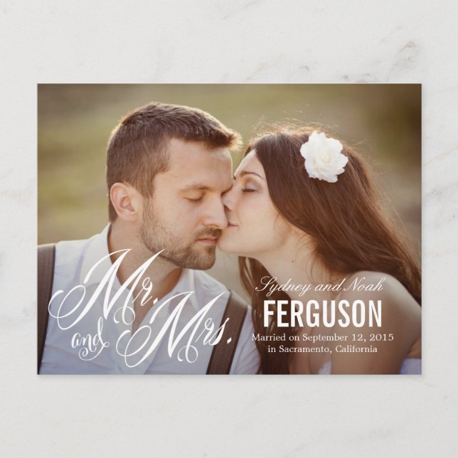 Invitación Boda para siempre - Blanco (Anverso)
