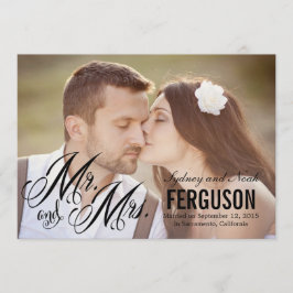 Invitación Boda para siempre - Negro