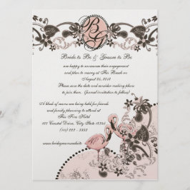 Invitación Boda Paraíso Flamingo