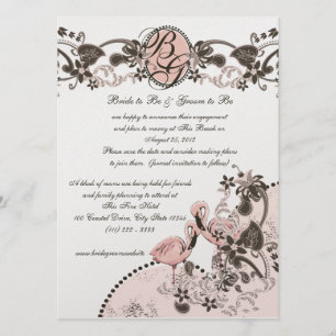 Invitación Boda Paraíso Flamingo