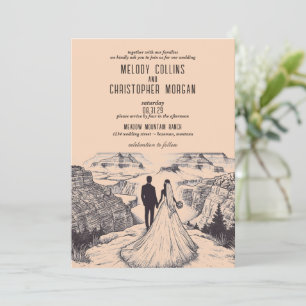 Invitación Boda Pareja del Gran Cañón
