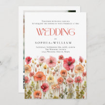 Boda Pastel de Boho Rosa Wildflowers código QR Fot