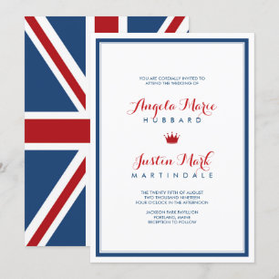 Invitación Boda Patriótico de la Bandera de la Bandera de la 
