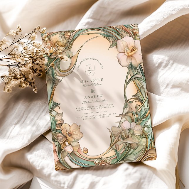 Invitación Boda Peach Cream Bloom (Subido por el creador)