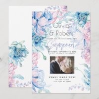 Boda | Peonías rosa chicle y azul cielo