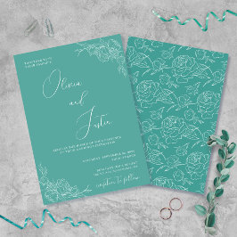 Invitación Boda Peony Elegance